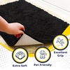 image:imageMuddy Mat 2in1 Set Black Medium 30X19 Microfiber NonSlip Washable amp Highly Absorbent Chenille Dog Door Mat with Wizz Stain amp Odor RemoverUltimate Pet Cleanup Combo for Fresh amp Clean Homes