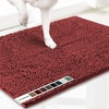 image:imageMuddy Mat 2in1 Set Red Medium 30X19 Microfiber NonSlip Washable amp Highly Absorbent Chenille Dog Door Mat with Wizz Stain amp Odor RemoverUltimate Pet Cleanup Combo for Fresh amp Clean Homes