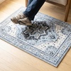 image:imageMuddy Mat Admiral 2ft x 3ft Washable Muddy Carpet for Living Room Bedroom amp Dining Room  Modern Soft Low Pile Non Slip Carpet  Pet Friendly Waterproof Foldable Area Rugs for HomeAzure