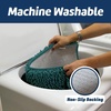 image:imageMuddy Mat Chenille Bathroom Rugs Set Quick Dry Microfiber Mats Non Slip Washable Extra Thick Soft and Highly Absorbent Bath Mats 20x30 with U Shaped Toilet Mat 20x20  GreyAtlantic Blue