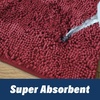 image:imageMuddy Mat Chenille Bathroom Rugs Set Quick Dry Microfiber Mats Non Slip Washable Extra Thick Soft and Highly Absorbent Bath Mats 20x30 with U Shaped Toilet Mat 20x20  GreyRed