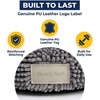 image:imageMuddy Mat Cloud K9 Donut Dog Bed for Dogs amp Cats Cozy Round Chenille Cuddler Bed Fluffy Raised Rim Machine Washable amp Dryer Safe Slip Resistant Base  Grey Small 20inGrey
