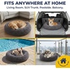 image:imageMuddy Mat Cloud K9 Donut Dog Bed for Dogs amp Cats Cozy Round Chenille Cuddler Bed Fluffy Raised Rim Machine Washable amp Dryer Safe Slip Resistant Base  Grey Small 20inGrey
