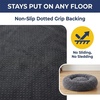 image:imageMuddy Mat Cloud K9 Donut Dog Bed for Dogs amp Cats Cozy Round Chenille Cuddler Bed Fluffy Raised Rim Machine Washable amp Dryer Safe Slip Resistant Base  Grey Small 20inGrey