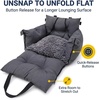 image:imageMuddy Mat Cloud K9 Travel Dog Bed for Small amp Medium Dogs Chenille Car Seat Bed with Bolster Sides amp Safety Leash Waterproof Washable Cover Slip Resistant Travel amp Home Pet Bed  Grey 16x20Grey