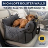 image:imageMuddy Mat Cloud K9 Travel Dog Bed for Small amp Medium Dogs Chenille Car Seat Bed with Bolster Sides amp Safety Leash Waterproof Washable Cover Slip Resistant Travel amp Home Pet Bed  Grey 16x20Grey
