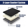 image:imageMuddy Mat CloudStep Bathroom Rugs 2 Piece Set Non Slip Bath Mats for Bathroom Absorbent Memory Foam Chenille Machine Washable Quick Dry Toilet Rug Set Grey 20x30  20x20 UShapedBlack