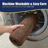 image:imageMuddy Mat CloudStep Bathroom Rugs 2 Piece Set Non Slip Bath Mats for Bathroom Absorbent Memory Foam Chenille Machine Washable Quick Dry Toilet Rug Set Brown 20x30  20x20 UShapedChocolate Brown