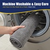 image:imageMuddy Mat CloudStep Bathroom Rugs 2 Piece Set Non Slip Bath Mats for Bathroom Absorbent Memory Foam Chenille Machine Washable Quick Dry Toilet Rug Set Navy Blue 20x30  20x20 UShapedGrey