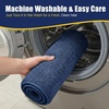 image:imageMuddy Mat CloudStep Bathroom Rugs 2 Piece Set Non Slip Bath Mats for Bathroom Absorbent Memory Foam Chenille Machine Washable Quick Dry Toilet Rug Set Grey 20x30  20x20 UShapedNavy Blue