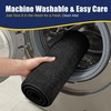 image:imageMuddy Mat CloudStep Bathroom Rugs 2 Piece Set Non Slip Bath Mats for Bathroom Absorbent Memory Foam Chenille Machine Washable Quick Dry Toilet Rug Set Navy Blue 20x30  20x20 UShapedBlack