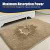 image:imageMuddy Mat CloudStep Bathroom Rugs Non Slip Bath Mats for Bathroom Super Absorbent Memory Foam Chenille Quick Dry Machine Washable Thick Toilet Rug for Shower Tub and Floor Black 2ft x 3ftBeige