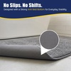 image:imageMuddy Mat CloudStep Bathroom Rugs Non Slip Bath Mats for Bathroom Super Absorbent Memory Foam Chenille Quick Dry Machine Washable Thick Toilet Rug for Shower Tub and Floor Black 2ft x 3ftGrey