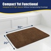 image:imageMuddy Mat CloudStep Bathroom Rugs Non Slip Bath Mats for Bathroom Super Absorbent Memory Foam Chenille Quick Dry Machine Washable Thick Toilet Rug for Shower Tub and Floor Black 2ft x 3ftChocolate Brown