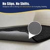 image:imageMuddy Mat CloudStep Bathroom Rugs Non Slip Bath Mats for Bathroom Super Absorbent Memory Foam Chenille Quick Dry Machine Washable Thick Toilet Rug for Shower Tub and Floor Black 2ft x 3ftBlack