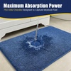 image:imageMuddy Mat CloudStep Bathroom Rugs Non Slip Bath Mats for Bathroom Super Absorbent Memory Foam Chenille Quick Dry Machine Washable Thick Toilet Rug for Shower Tub and Floor Black 2ft x 3ftNavy Blue