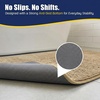image:imageMuddy Mat CloudStep Bathroom Rugs Non Slip Bath Mats for Bathroom Super Absorbent Memory Foam Chenille Quick Dry Machine Washable Thick Toilet Rug for Shower Tub and Floor Black 2ft x 3ftBeige
