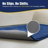 image:imageMuddy Mat CloudStep Bathroom Rugs Non Slip Bath Mats for Bathroom Super Absorbent Memory Foam Chenille Quick Dry Machine Washable Thick Toilet Rug for Shower Tub and Floor Black 2ft x 3ftNavy Blue