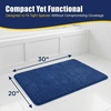 image:imageMuddy Mat CloudStep Bathroom Rugs Non Slip Bath Mats for Bathroom Super Absorbent Memory Foam Chenille Quick Dry Machine Washable Thick Toilet Rug for Shower Tub and Floor Black 2ft x 3ftNavy Blue