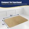 image:imageMuddy Mat CloudStep Bathroom Rugs Non Slip Bath Mats for Bathroom Super Absorbent Memory Foam Chenille Quick Dry Machine Washable Thick Toilet Rug for Shower Tub and Floor Black 2ft x 3ftBeige