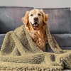 image:imageMuddy Mat Dog Blanket  Chenille Water Absorption Blanket for Bed amp Couch Cover for Dogs Washable AntiSlip Soft and Durable Furniture Protector for Dogs  Beige 48x56Beige