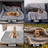 image:imageMuddy Mat Dog Blanket  Chenille Water Absorption Blanket for Bed amp Couch Cover for Dogs Washable AntiSlip Soft and Durable Furniture Protector for Dogs  Beige 48x56Grey