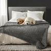 image:imageMuddy Mat Dog Blanket  Chenille Water Absorption Blanket for Bed amp Couch Cover for Dogs Washable AntiSlip Soft and Durable Furniture Protector for Dogs  Beige 48x56Grey