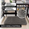 image:imageMuddy Mat Dog Crate Bed mat Comfortable Dog Pillow Crate Bed for Large Medium Small Dogs and Cats Ultra Soft amp Relaxing Washable amp Dryer Safe Chenille Material  Grey Large 28x42Medium 23x36