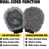 image:imageMuddy Mat Dog Washing Gloves  DualSided Pet Grooming Mitt with TPR Brush amp Chenille Microfiber  Dog Wash Mitt for Bathing Drying amp Dirt Removal  Pet Bath Gloves for All Coat Types