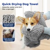 image:imageMuddy Mat Doggy Dryer Highly Absorbent Microfiber Washable Dog Shammy Quick Drying Towel Absorber  Extra Soft Plush Wrap Chenille Bath Towels to Dry Soggy Large Pets amp Small PuppyGrey 13x31Grey