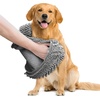 image:imageMuddy Mat Doggy Dryer Highly Absorbent Microfiber Washable Dog Shammy Quick Drying Towel Absorber  Extra Soft Plush Wrap Chenille Bath Towels to Dry Soggy Large Pets amp Small PuppyGrey 13x31Grey