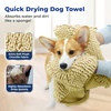 image:imageMuddy Mat Doggy Dryer Highly Absorbent Microfiber Washable Dog Shammy Quick Drying Towel Absorber  Extra Soft Plush Wrap Chenille Bath Towels to Dry Soggy Large Pets amp Small PuppyGrey 13x31Beige