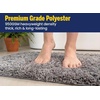 image:imageMuddy Mat Fluffy Bathroom Rugs 2 Piece Set Soft Absorbent Microfiber Bath Mats Non Slip Quick Dry Machine Washable for Floor Tub Shower amp Toilet Grey 20x30  20x20 UShapedGrey