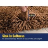 image:imageMuddy Mat Fluffy Bathroom Rugs 2 Piece Set Soft Absorbent Microfiber Bath Mats Non Slip Quick Dry Machine Washable for Floor Tub Shower amp Toilet Grey 20x30  20x20 UShapedChocolate Brown
