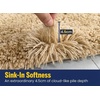 image:imageMuddy Mat Fluffy Bathroom Rugs 2 Piece Set Soft Absorbent Microfiber Bath Mats Non Slip Quick Dry Machine Washable for Floor Tub Shower amp Toilet Grey 20x30  20x20 UShapedBeige