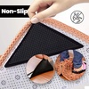 image:imageMuddy Mat Heavy Duty NonSlip Reusable Rug Corner Pads  DoubleSided Adhesive Pad for Corners and Sides on Hardwood Floors Area Rugs  Keep Your Rug in Place Pack of 4