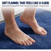 image:imageMuddy Mat Memory Foam Bath Mat  Velvet Soft Non Slip Bathroom Rugs Thick Absorbent Bath Rugs Washable Bath Mat for Bathroom Floor and Shower Grey 2ft x 3ftNavy Blue