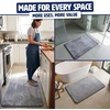 image:imageMuddy Mat Memory Foam Bath Mat  Velvet Soft Non Slip Bathroom Rugs Thick Absorbent Bath Rugs Washable Bath Mat for Bathroom Floor and Shower Grey 2ft x 3ftGrey