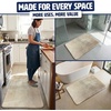 image:imageMuddy Mat Memory Foam Bath Mat Set 2 Piece  Velvet Soft Non Slip Bathroom Rugs Set Thick Absorbent Washable Bath Mats for Bathroom Floor and Shower Black 20x30  20x20 UShapedBeige
