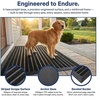 image:imageMuddy Mat Meshy Mat Door Mat HeavyDuty QuickDry Floor Mat Sand amp Dirt Trapper for Indoor amp Outdoor Ideal for Entrance MudroomsPatios amp GaragesLowProfileNonSlipWashable Box 16x24x04Stripe Black
