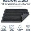 image:imageMuddy Mat Meshy Mat Door Mat HeavyDuty QuickDry Floor Mat Sand amp Dirt Trapper for Indoor amp Outdoor Ideal for Entrance MudroomsPatios amp GaragesLowProfileNonSlipWashable Box 16x24x04Stripe Black