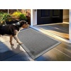 image:imageMuddy Mat Meshy Mat Door Mat HeavyDuty QuickDry Floor Mat Sand amp Dirt Trapper for Indoor amp Outdoor Ideal for Entrance MudroomsPatios amp GaragesLowProfileNonSlipWashable Blue 48x72x04Grey