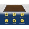 image:imageMuddy Mat Meshy Mat Door Mat HeavyDuty QuickDry Floor Mat Sand amp Dirt Trapper for Indoor amp Outdoor Ideal for Entrance MudroomsPatios amp GaragesLowProfileNonSlipWashable Blue 48x72x04Orange