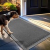 image:imageMuddy Mat Meshy Mat Door Mat HeavyDuty QuickDry Floor Mat Sand amp Dirt Trapper for Indoor amp Outdoor Ideal for Entrance MudroomsPatios amp GaragesLowProfileNonSlipWashable Blue 48x72x04Grey