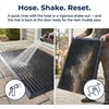 image:imageMuddy Mat Meshy Mat Door Mat HeavyDuty QuickDry Floor Mat Sand amp Dirt Trapper for Indoor amp Outdoor Ideal for Entrance MudroomsPatios amp GaragesLowProfileNonSlipWashable Box 16x24x04Stripe Black