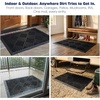 image:imageMuddy Mat Meshy Mat Door Mat HeavyDuty QuickDry Floor Mat Sand amp Dirt Trapper for Indoor amp Outdoor Ideal for Entrance MudroomsPatios amp GaragesLowProfileNonSlipWashable Box 16x24x04Cross Diamond Black