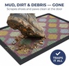 image:imageMuddy Mat Meshy Mat Door Mat HeavyDuty QuickDry Floor Mat Sand amp Dirt Trapper for Indoor amp Outdoor Ideal for Entrance MudroomsPatios amp GaragesLowProfileNonSlipWashable Box 16x24x04Leaf