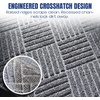 image:imageMuddy Mat Meshy Mat Door Mat HeavyDuty QuickDry Floor Mat Sand amp Dirt Trapper for Indoor amp Outdoor Ideal for Entrance MudroomsPatios amp GaragesLowProfileNonSlipWashable Box 16x24x04Cross Diamond Grey