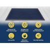 image:imageMuddy Mat Meshy Mat Door Mat HeavyDuty QuickDry Floor Mat Sand amp Dirt Trapper for Indoor amp Outdoor Ideal for Entrance MudroomsPatios amp GaragesLowProfileNonSlipWashable Blue 48x72x04Blue