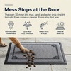 image:imageMuddy Mat Meshy Mat Door Mat HeavyDuty QuickDry Floor Mat Sand amp Dirt Trapper for Indoor amp Outdoor Ideal for Entrance MudroomsPatios amp GaragesLowProfileNonSlipWashable Box 16x24x04Border